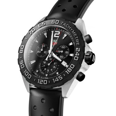 Montre TAG Heuer Formula 1 quartz cadran noir bracelet caoutchouc 43 mm CAZ1010.FT8024