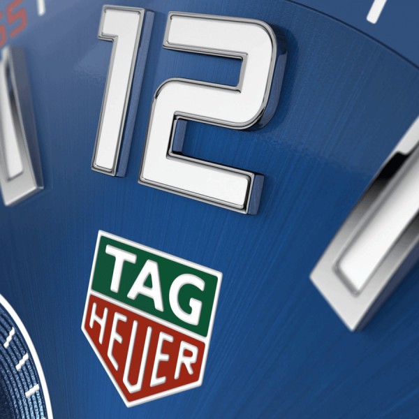 Montre TAG Heuer Formula 1 quartz cadran bleu lunette bleue bracelet acier 43 mm CAZ1014.BA0842