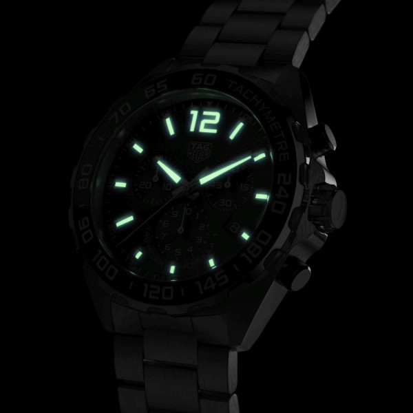 TAG Heuer Formula 1 quartz watch anthracite dial steel bracelet 43 mm