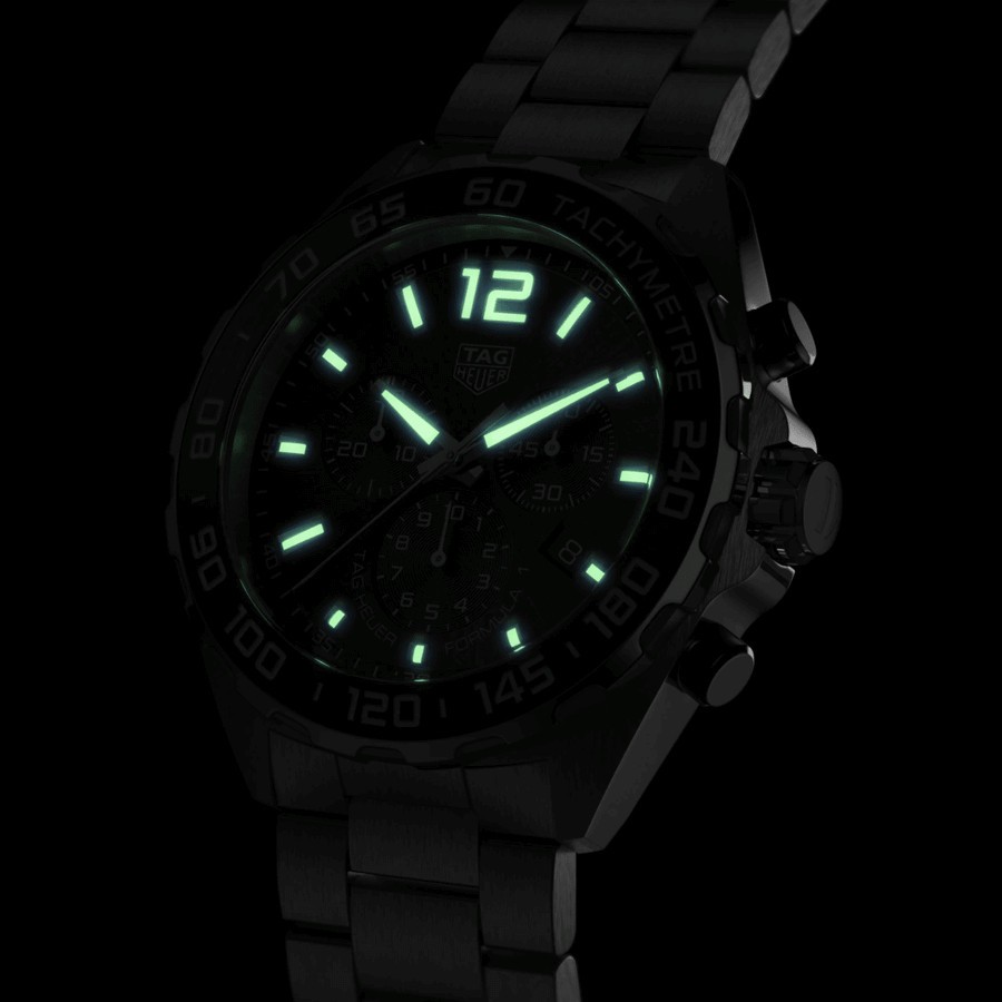 TAG Heuer Formula 1 quartz watch anthracite dial steel bracelet 43 mm