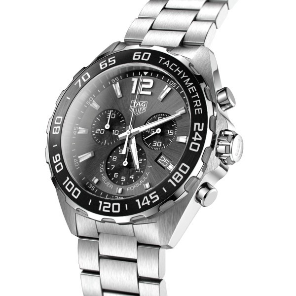 Montre TAG Heuer Formula 1 quartz cadran anthracite bracelet acier 43 mm