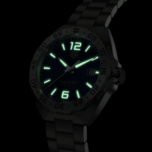 Montre TAG Heuer Formula 1 quartz cadran bleu bracelet acier 41 mm