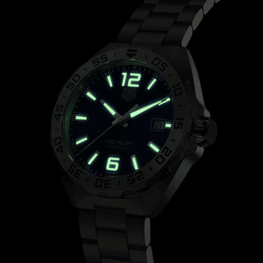 Montre TAG Heuer Formula 1 quartz cadran bleu bracelet acier 41 mm