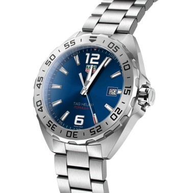 Montre TAG Heuer Formula 1 quartz cadran bleu bracelet acier 41 mm