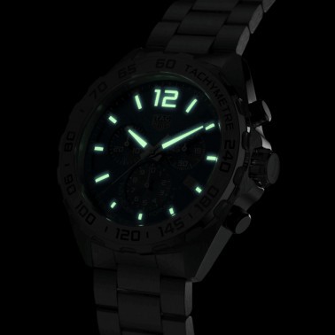 Montre TAG Heuer Formula 1 quartz cadran bleu bracelet acier 43 mm