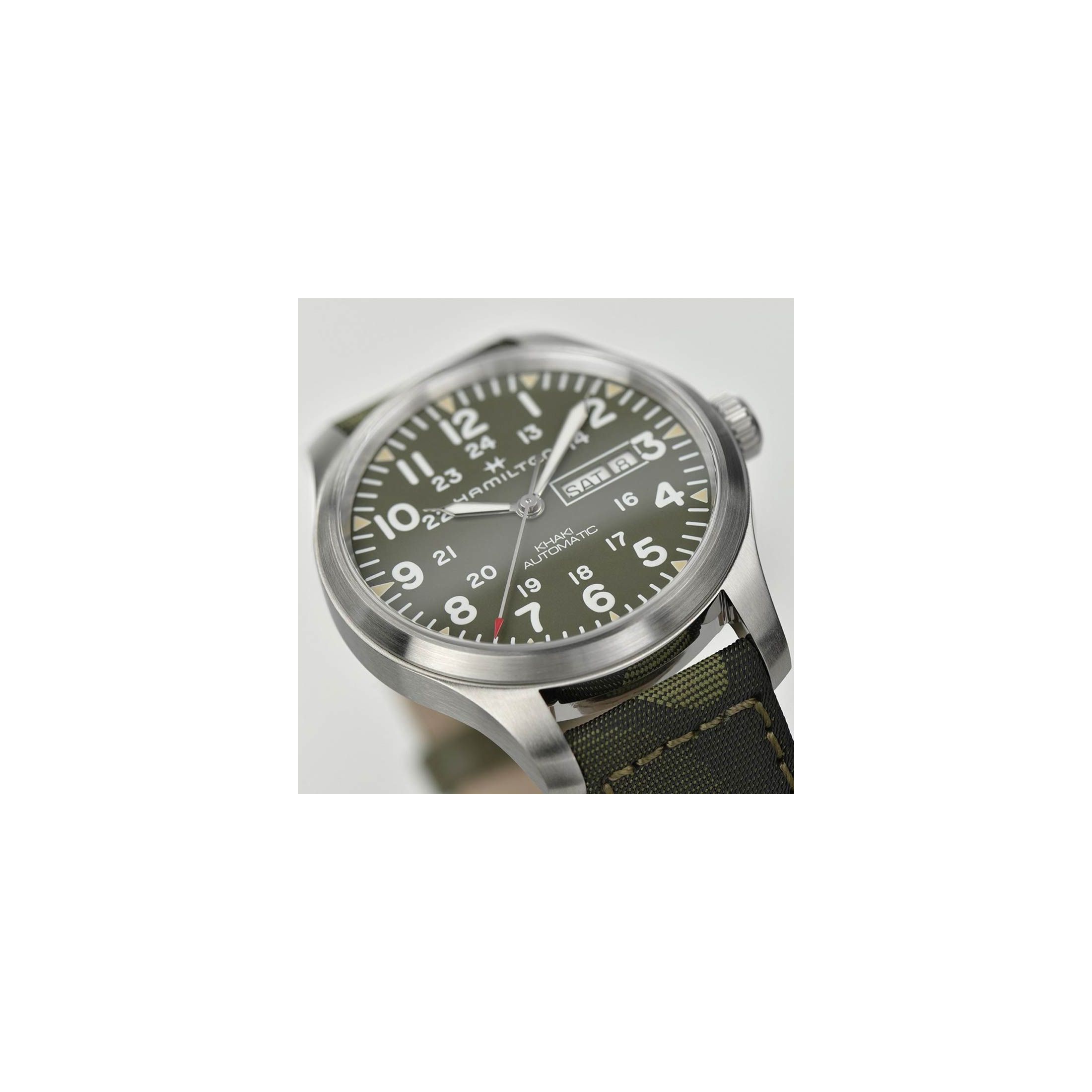 Montre Hamilton Khaki Field cadran kaki bracelet NATO H70535061