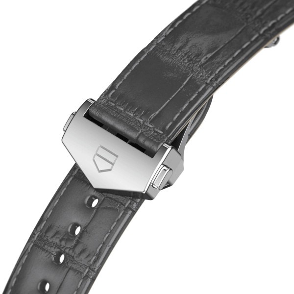 Tag heuer carrera black clearance leather strap