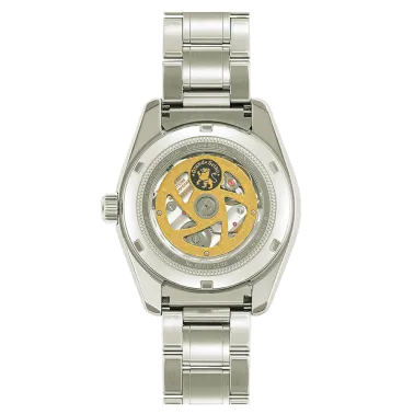 Montre Grand Seiko Heritage 55ème anniversaire 44GS automatique Hi-Beats GMT cadran blanc bracelet titane 40 mm