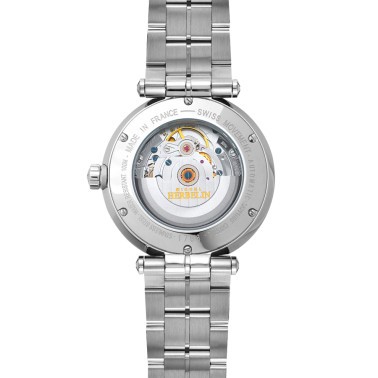 Montre Michel Herbelin Newport automatique cadran bleu bracelet acier 42 mm 1768/B15