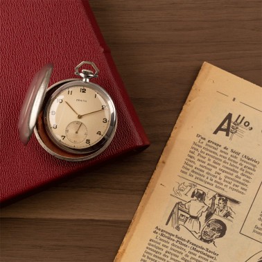 Montre à gousset Zenith avec protège montre Argus Circa fin 1960 18 lignes
