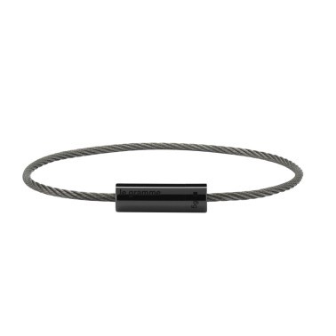 Bracelet Le Gramme Câble en céramique noire 5gr lisse poli  - LGCCNPO05105