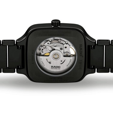 Rado True Square Open Heart Automatic watch with black ceramic bracelet 38 mm R27086162