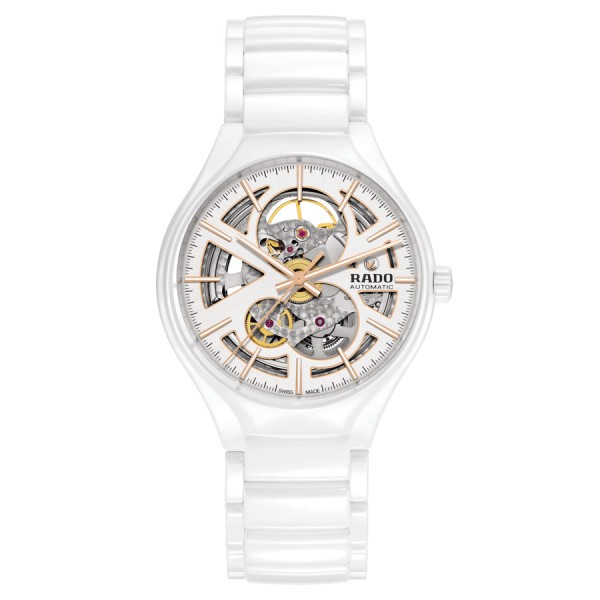 Rado True Open Heart Automatic watch with white ceramic bracelet 40 mm R27106922