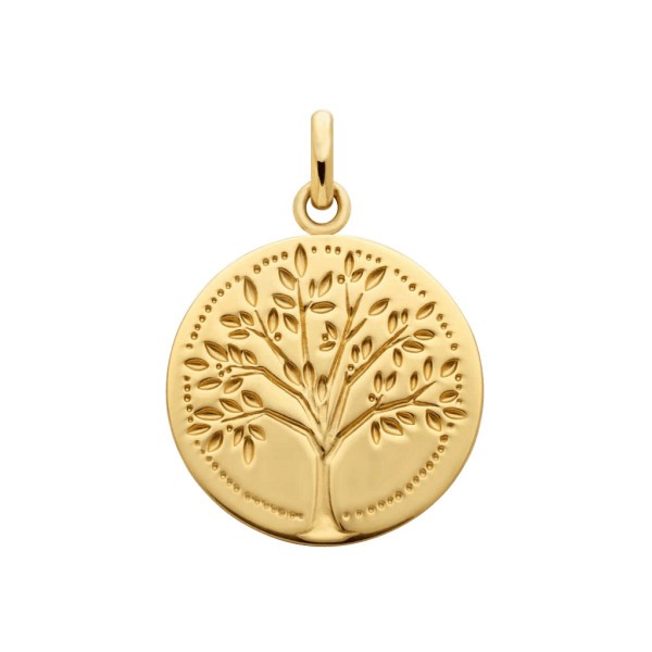 Médaille Arthus Bertrand Arbre de vie empreinte en or jaune