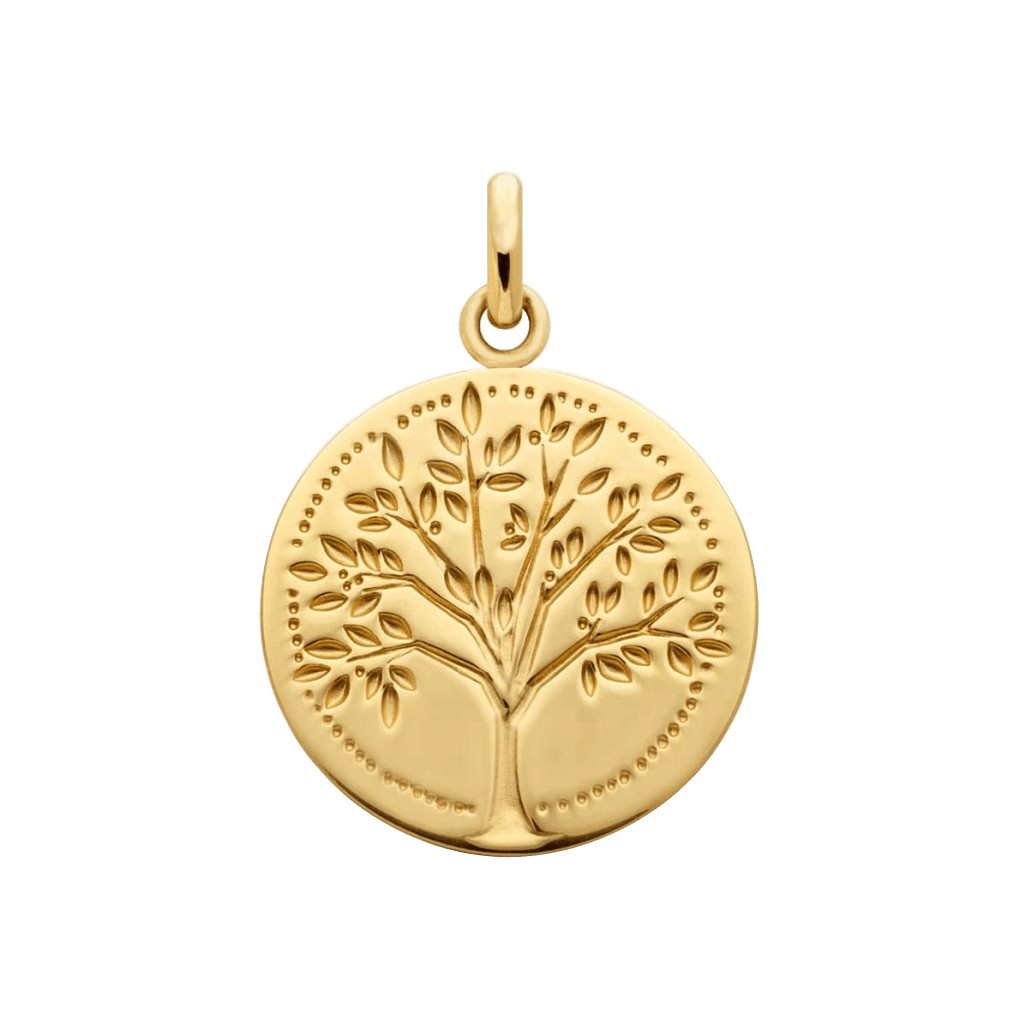Médaille Arthus Bertrand Arbre de vie empreinte en or jaune