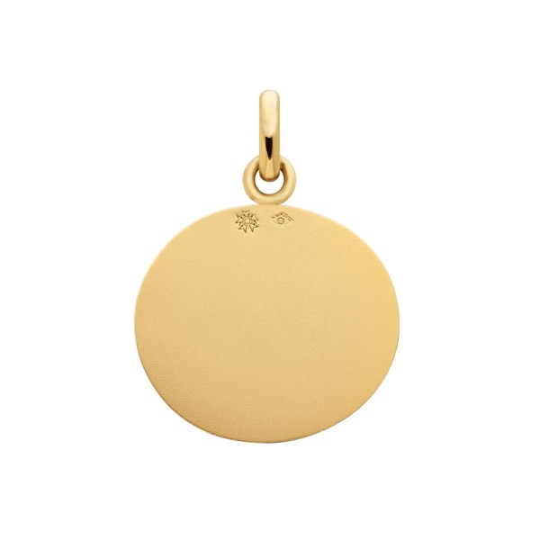 Médaille galet Arthus Bertrand Vierge jeune étoilée en or jaune
