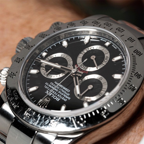 Rolex daytona acier fond noir cheap