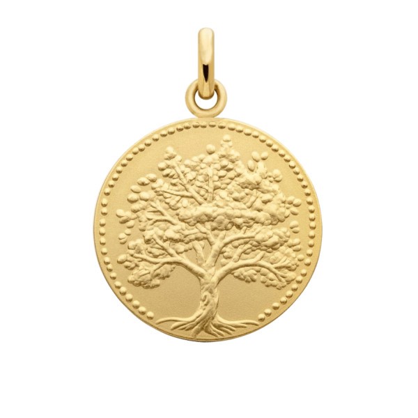 Médaille Arthus Bertrand Arbre de vie relief en or jaune