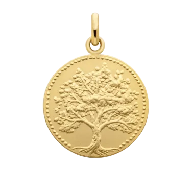 Médaille Arthus Bertrand Arbre de vie relief en or jaune J9374X0000