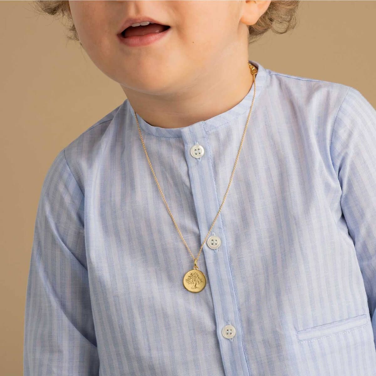 Médaille galet Arthus Bertrand Colombe en or jaune J3068X0000