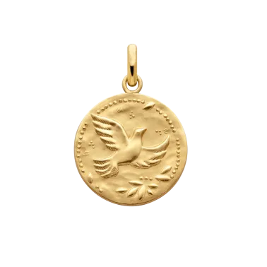 Médaille Arthus Bertrand Colombe aux étoiles en or jaune
