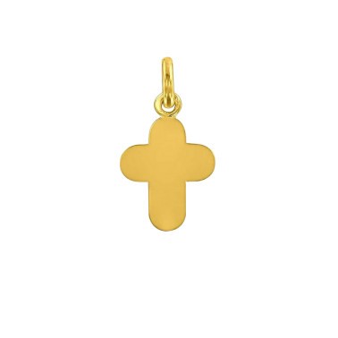 Pendentif Arthus Bertrand Croix arrondie en or jaune J9727X0000