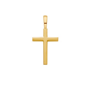 Pendentif Arthus Bertrand Croix fil carré en or jaune