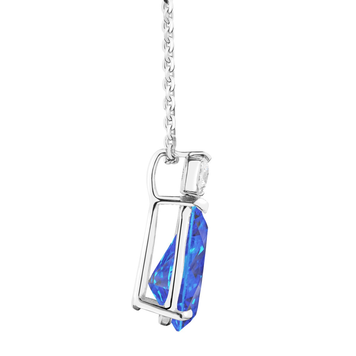 Collier Lepage Jacques en or blanc et saphir LEC6S8X6CG