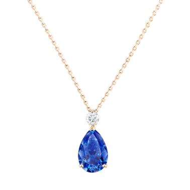 Collier Lepage Jacques en or rose et saphir LEC6S8X6CR