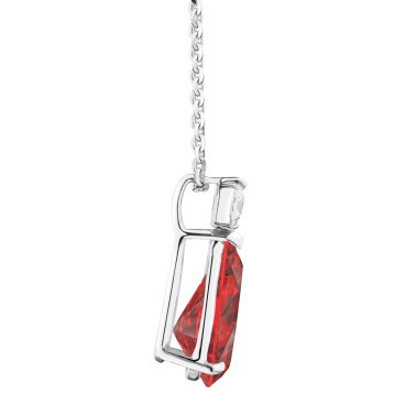 Collier Lepage Jacques en or blanc et rubis LEC6R8X6CG