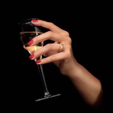 Bague La Brune et La Blonde Funambule en or jaune 5 diamants