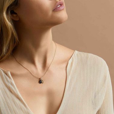 Médaille Arthus Bertrand Vierge Miraculeuse bleu roi en or jaune