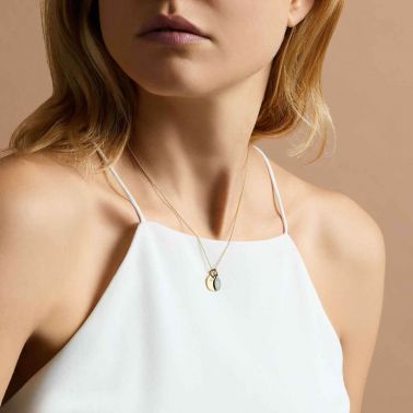 Médaille Arthus Bertrand Vierge Miraculeuse bleu ciel en or jaune