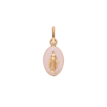 Médaille Arthus Bertrand Vierge Miraculeuse rose poudré en or rose