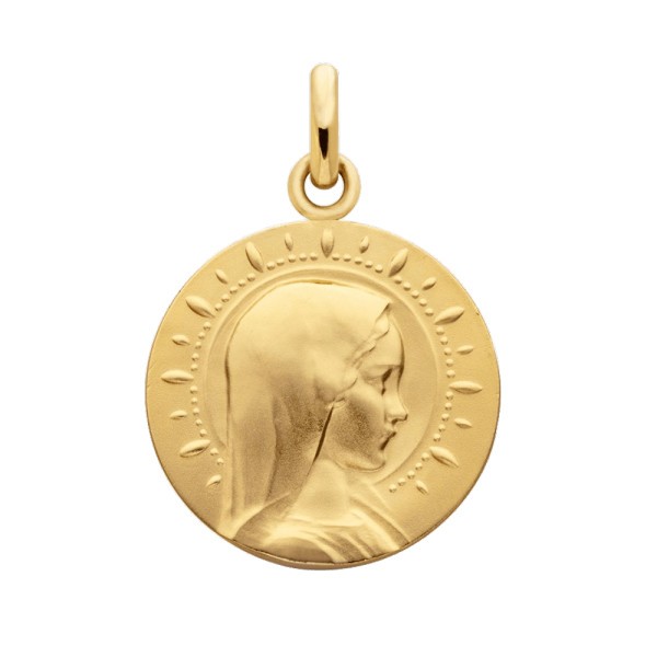 Médaille Arthus Bertrand Vierge jeune étoilée en or jaune