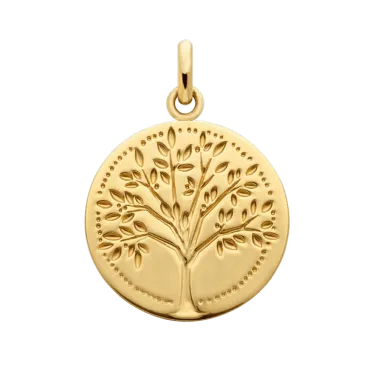 Médaille Arthus Bertrand Arbre de vie empreinte en or jaune