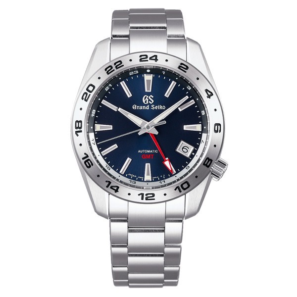 Grand Seiko Sport Automatic GMT Watch Blue dial steel bracelet 40,5 mm