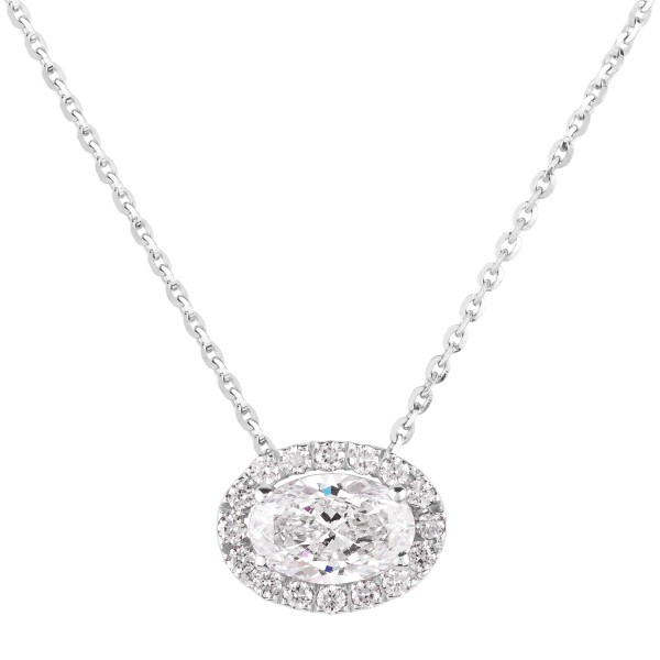 Necklace Lepage Eleanor in white gold and diamonds