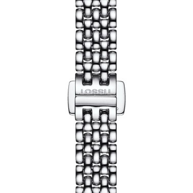 Montre Tissot T-Lady Lovely quartz cadran argent bracelet acier 19,5 mm