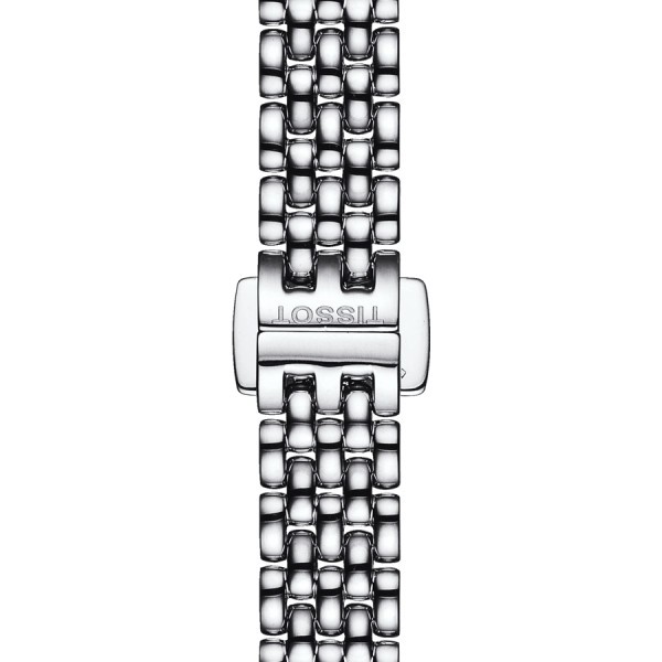 Montre Tissot T-Lady Lovely quartz cadran argent bracelet acier 19,5 mm