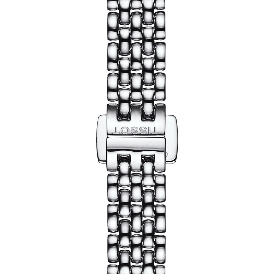 Montre Tissot T-Lady Lovely quartz cadran argent bracelet acier 19,5 mm