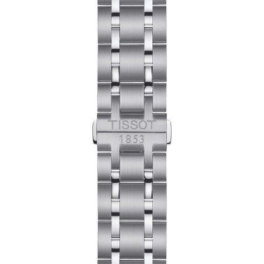 Montre Tissot T-Classic Couturier quartz chronographe cadran noir bracelet acier 41 mm T035.617.11.051.00