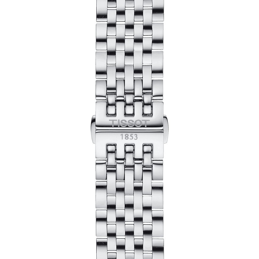 Montre Tissot T-Classic Tradition quartz cadran argent bracelet acier 42 mm