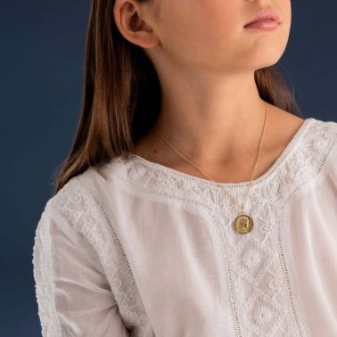 Médaille Arthus Bertrand Vierge Jeune en or jaune