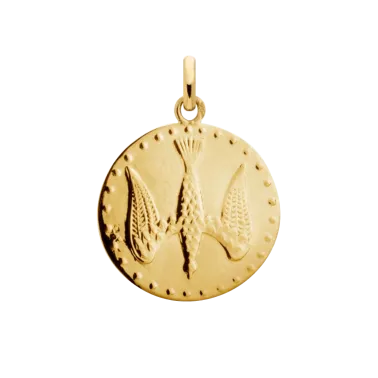 Médaille Arthus Bertrand Saint Esprit en or jaune 18 mm