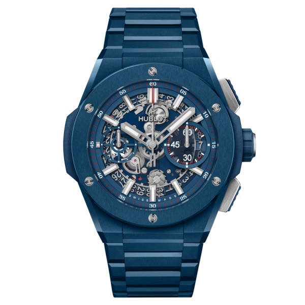 Hublot Big Bang Integral Blue Ceramic automatic watch skeleton dial blue ceramic bracelet 42 mm 451.EX.5123.EX