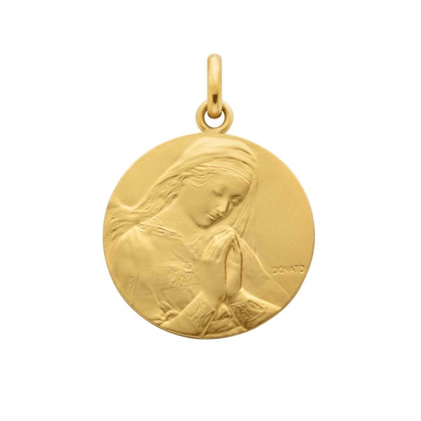 Médaille Arthus Bertrand Vierge de Donatello en or jaune