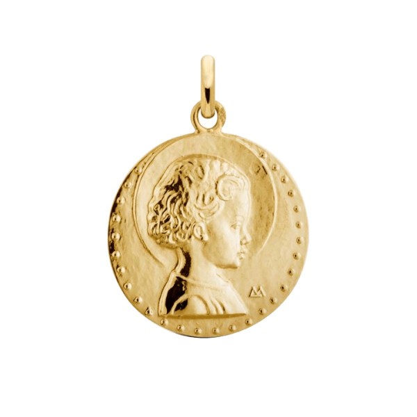 Médaille Arthus Bertrand Jésus Enfant en or jaune 18 mm