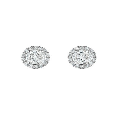 Boucles d'oreilles Lepage Eléanor en or blanc et diamants LEO7D5X4CG