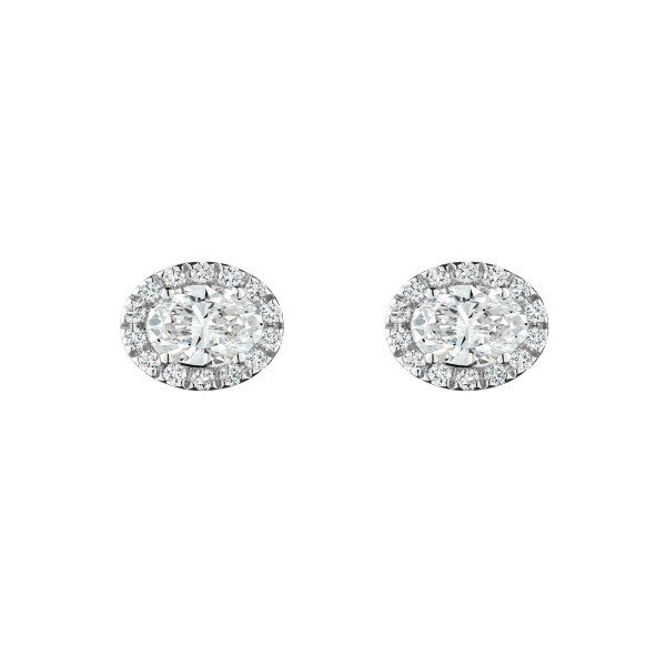Boucles d'oreilles Lepage Eléanor en or blanc et diamants LEO7D5X4CG